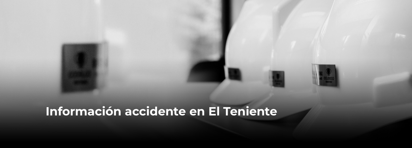 Información accidente en El Teniente